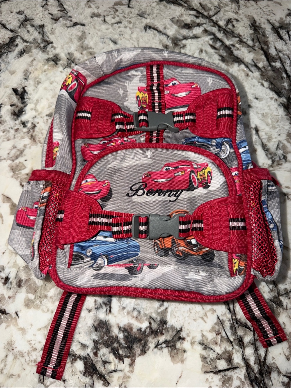 Pottery Barn Kids Lightning McQueen Toddler Backpack